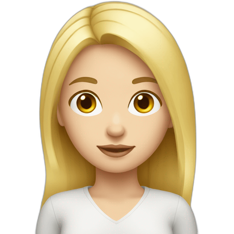 Russian girl blond emoji