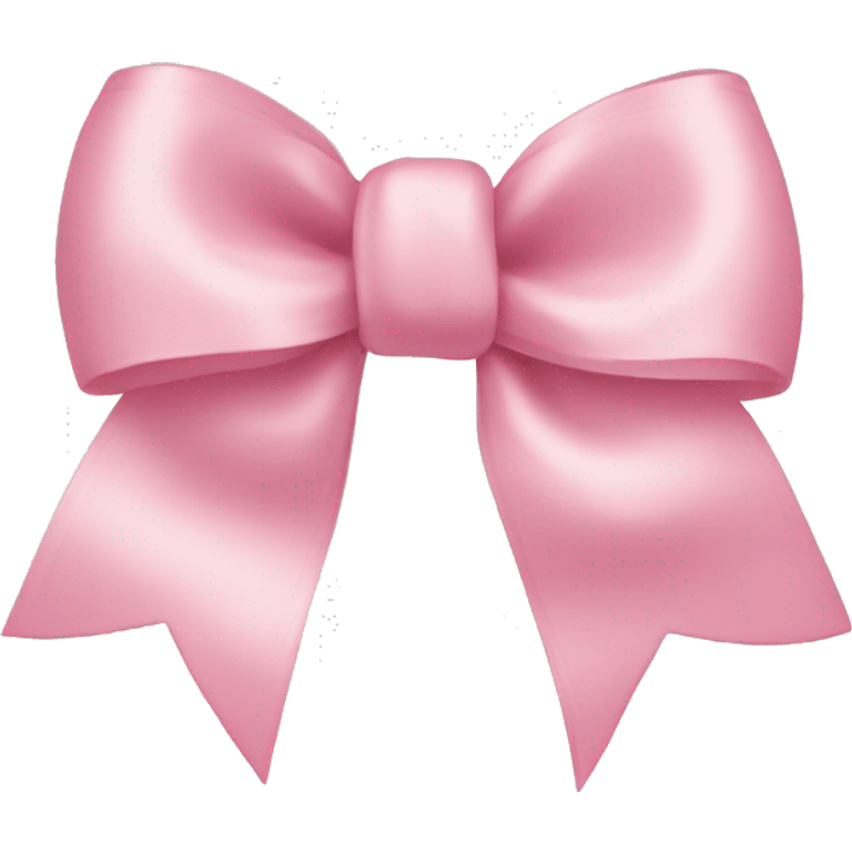 light pink ribbon bow emoji