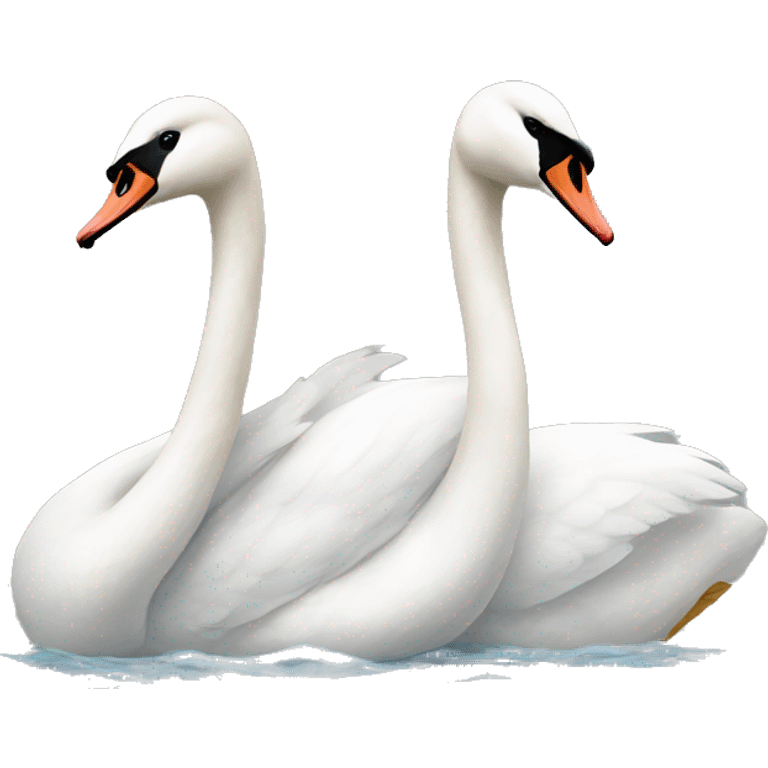 Swans with bow  emoji