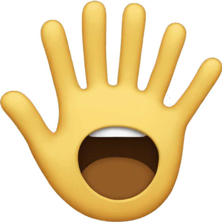 emoji sticky out there hand emoji