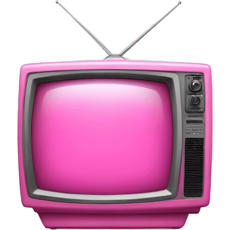 Pink television  emoji