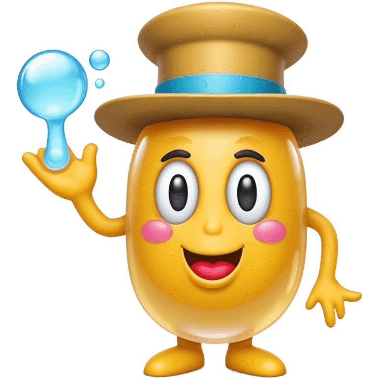 Cinematic Realistic Bubble O'Bill Pop Culture Emoji, featuring a quirky, playful portrayal of an iconic Aussie character rendered with vibrant textures and fun dynamic lighting. emoji