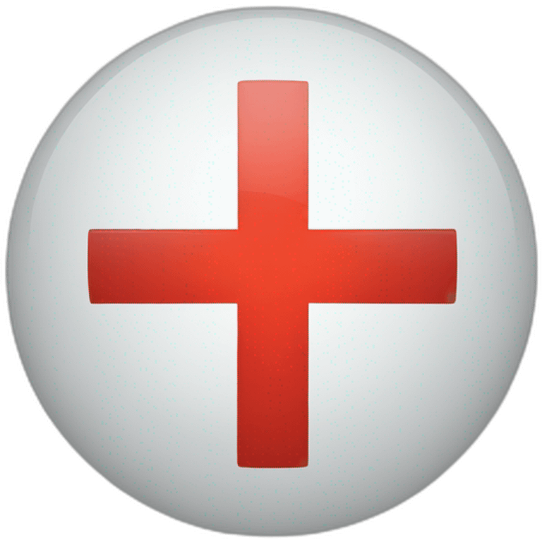 Red cross logo logistics emoji