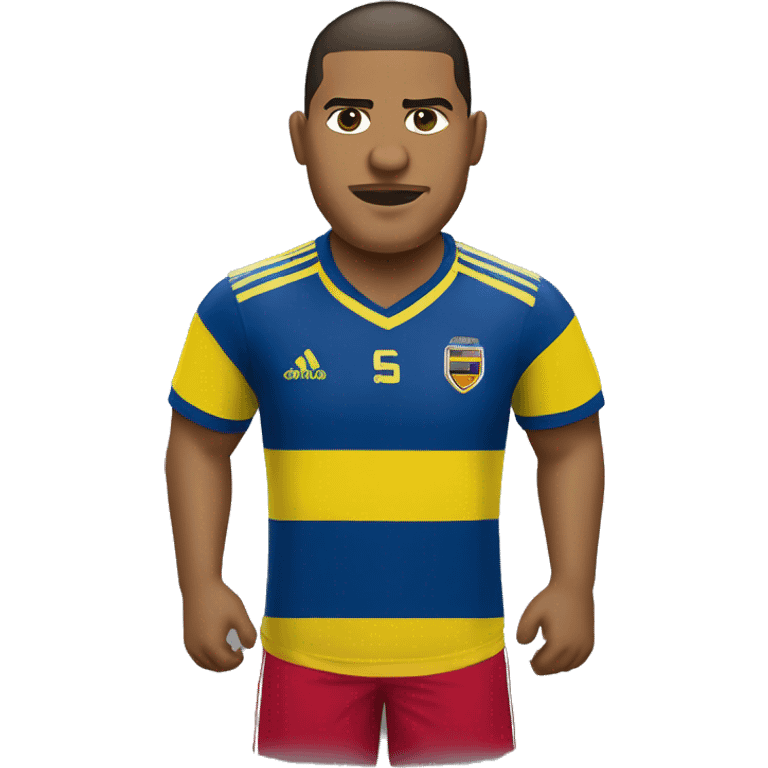 Salomon rondon con la playera de colombia emoji