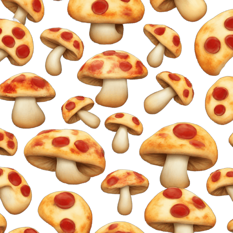 Mushroom pizza emoji