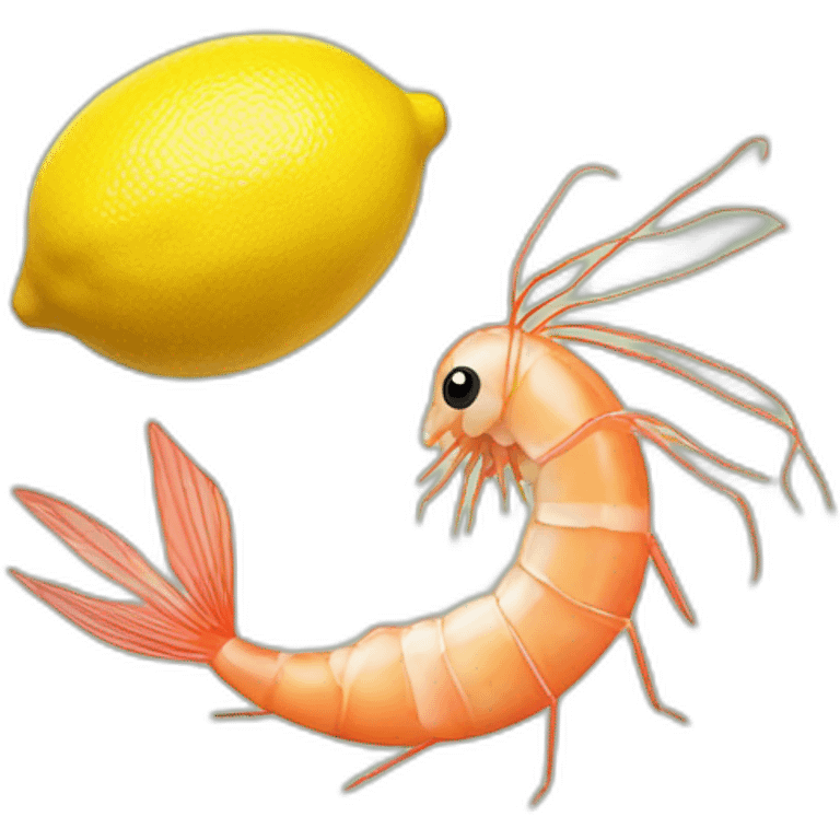 lemon and shrimp emoji