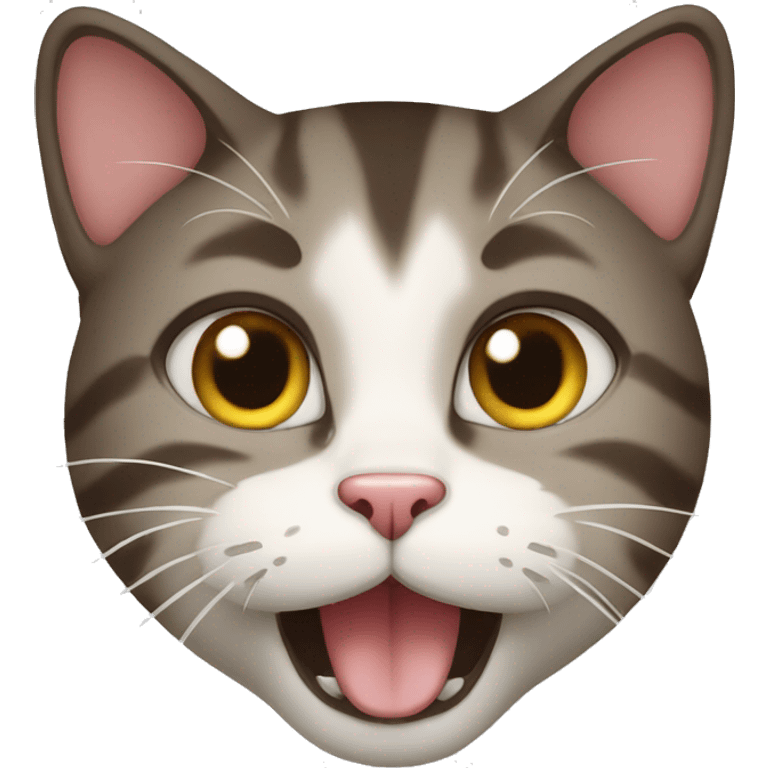 Cat mewing emoji