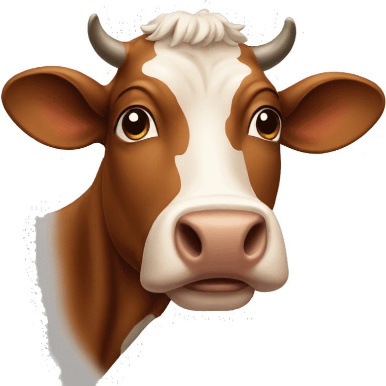 brown cow emoji