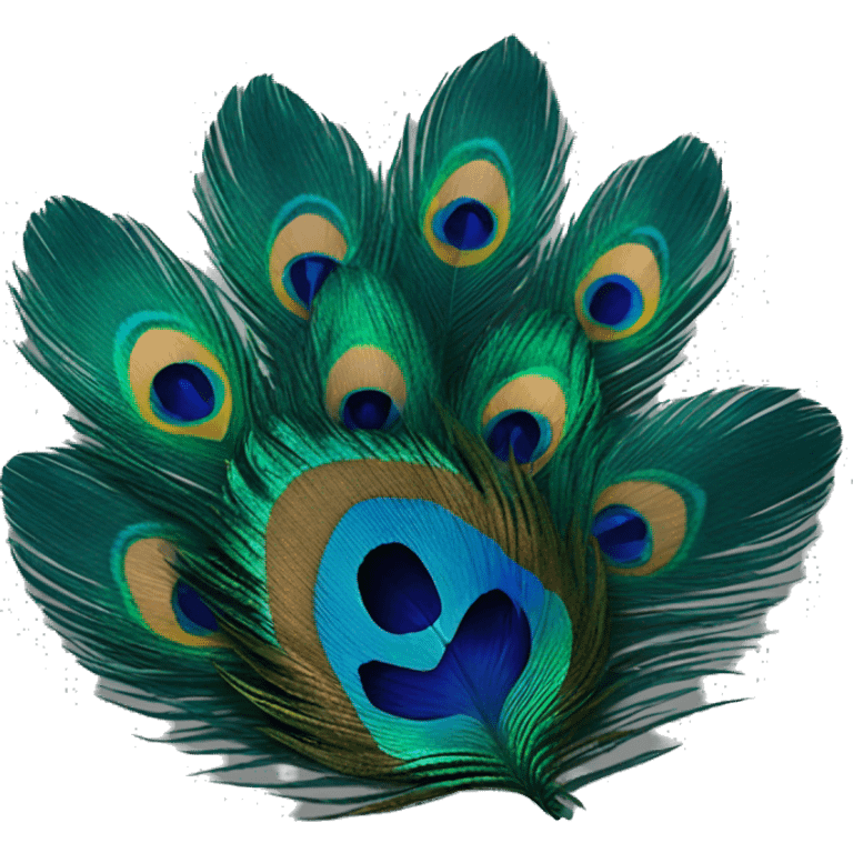 Peacock feathers  emoji