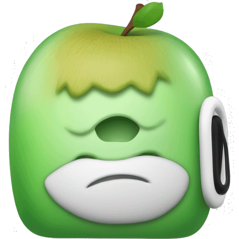 green apple airpod max emoji