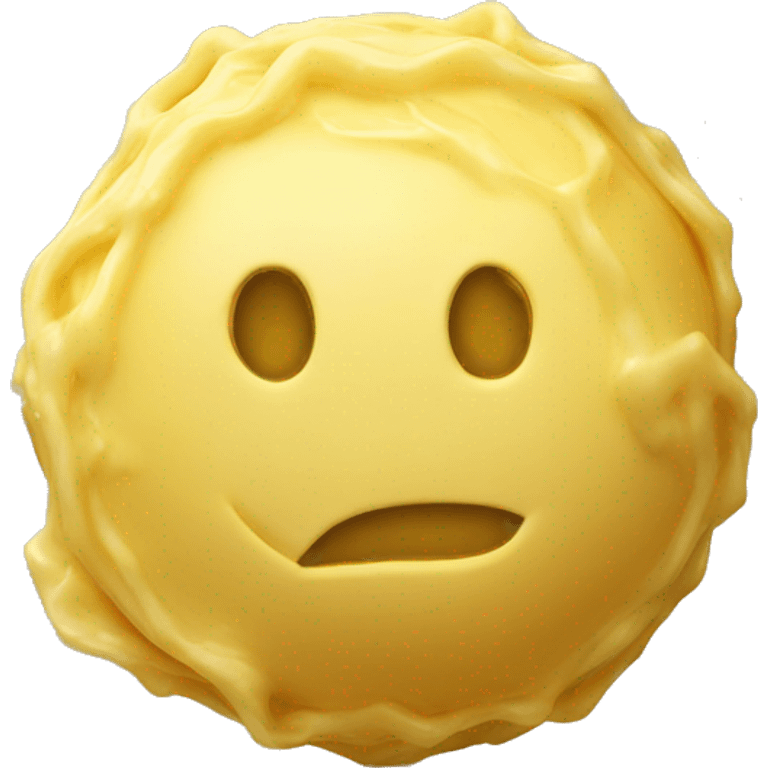 Ball made out of butter emoji