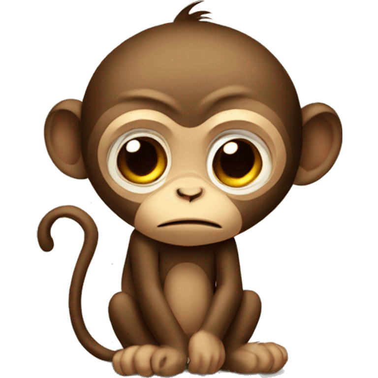 Sad monkey emoji