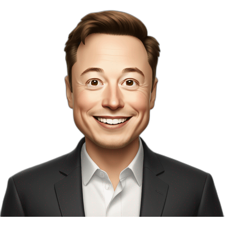 Happy Elon musk emoji