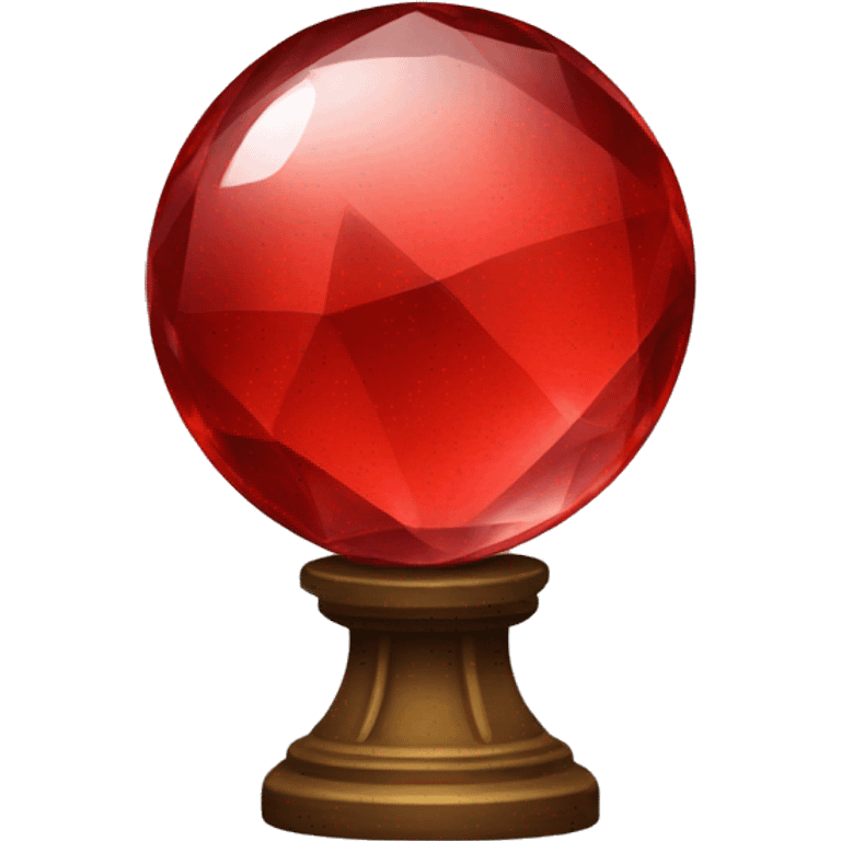 red crystal ball emoji