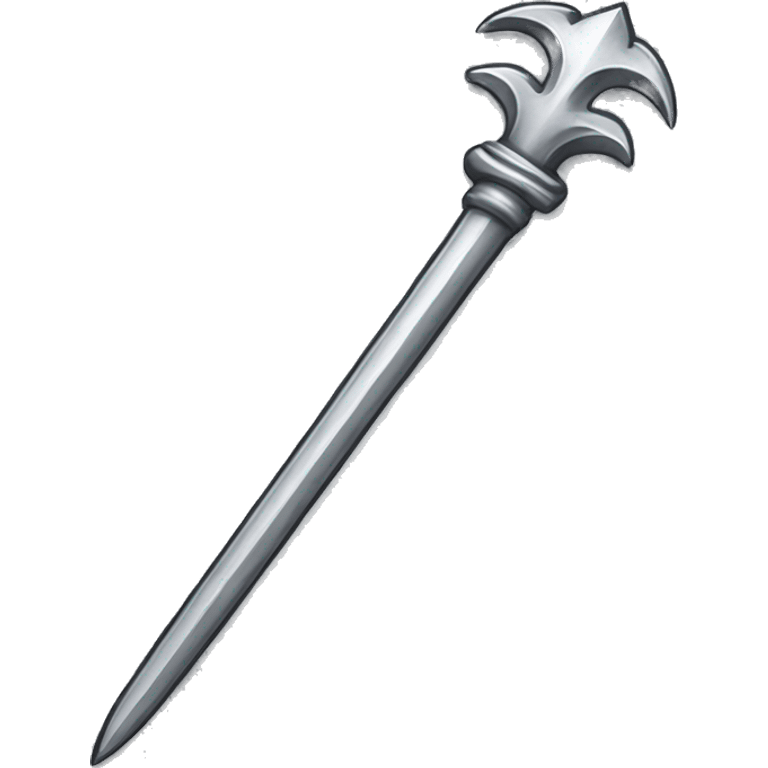 gothic silver vampire stake emoji