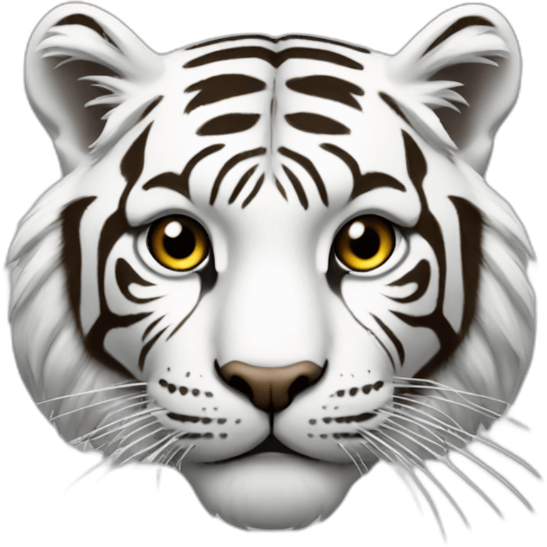 Tiger-white emoji