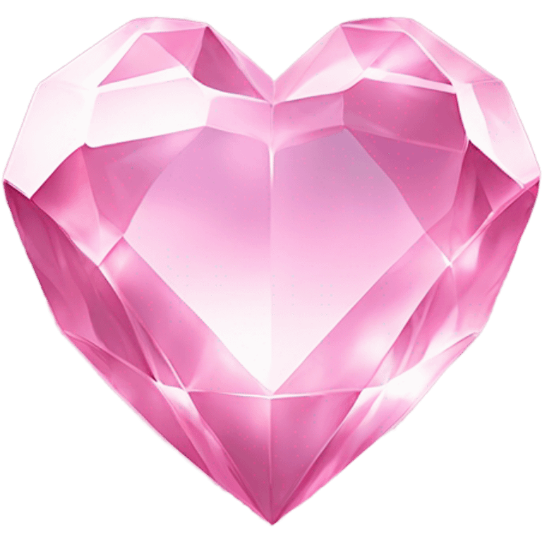 crystal pink heart  emoji