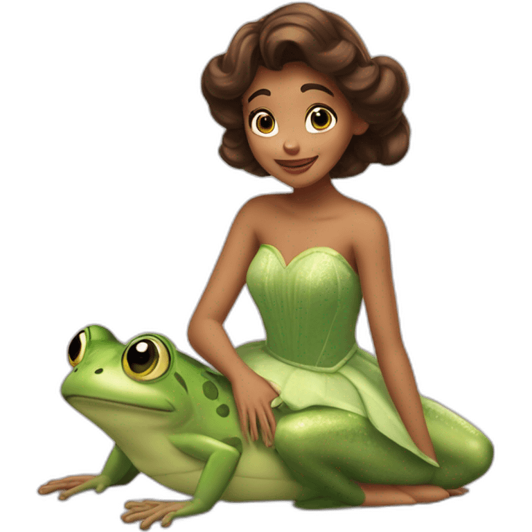 Tiana küss den frosch emoji