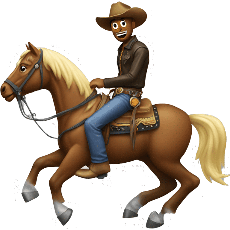 $10 Cowboy riding electric horse  emoji