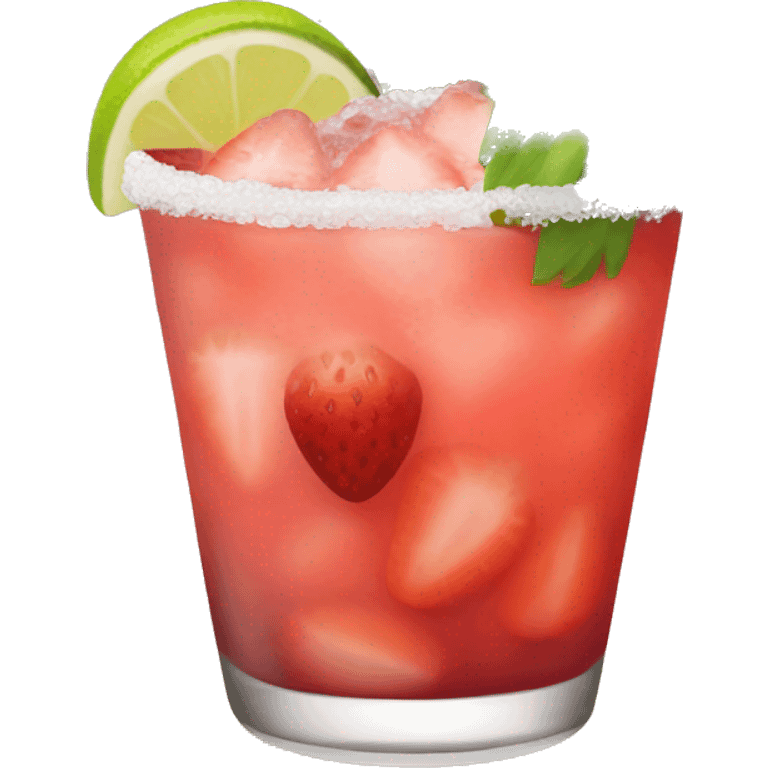 Strawberry margarita emoji