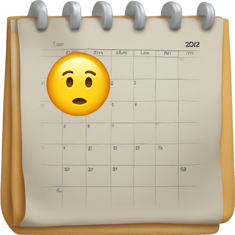 calender of date 3 september emoji