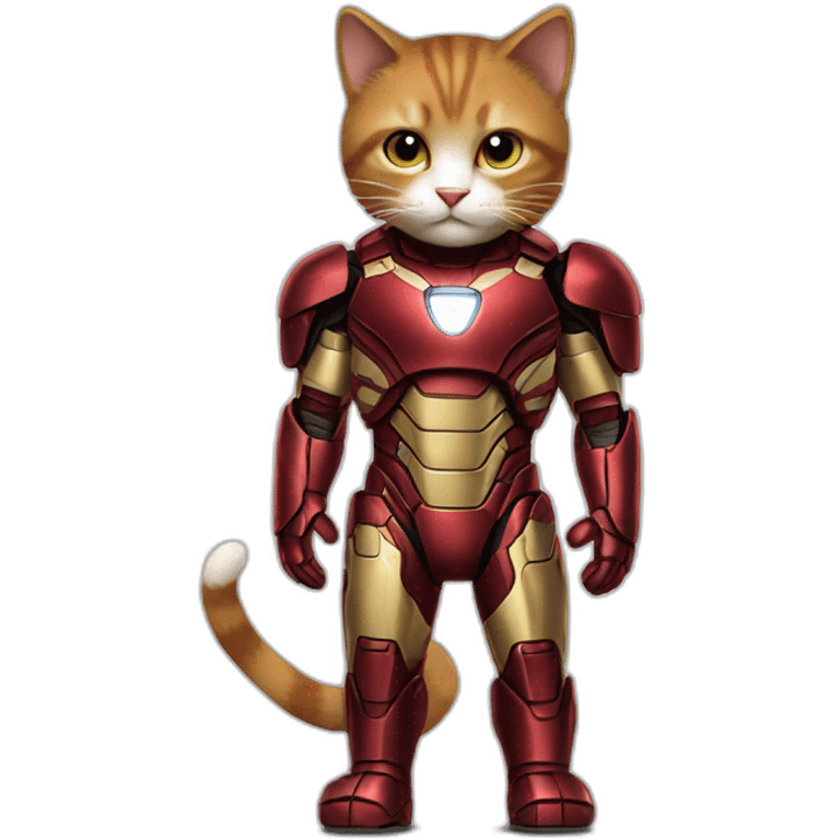 cat in iron man suit full body emoji