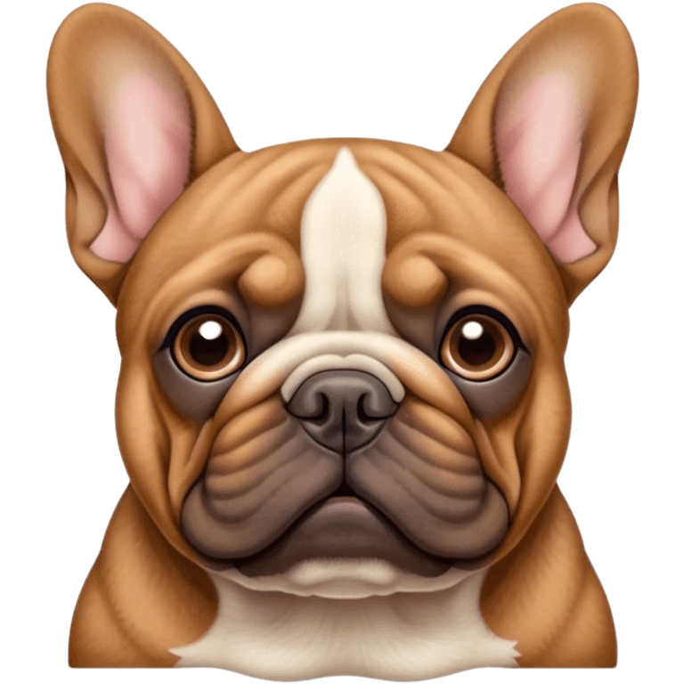 Brown French bulldog  emoji