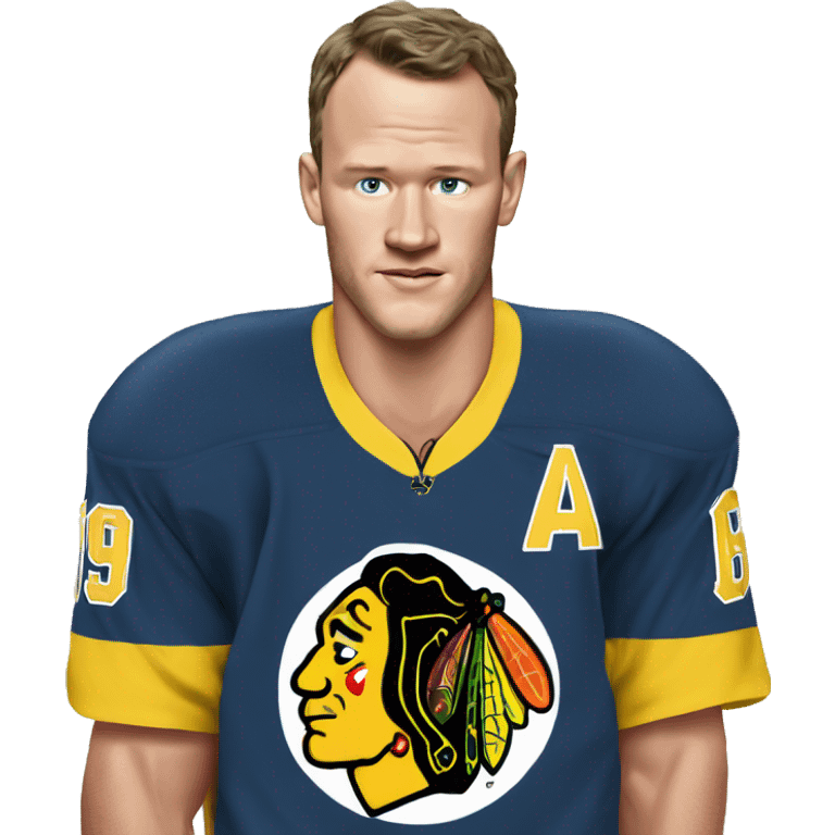 Jonathan Toews as beach bum emoji