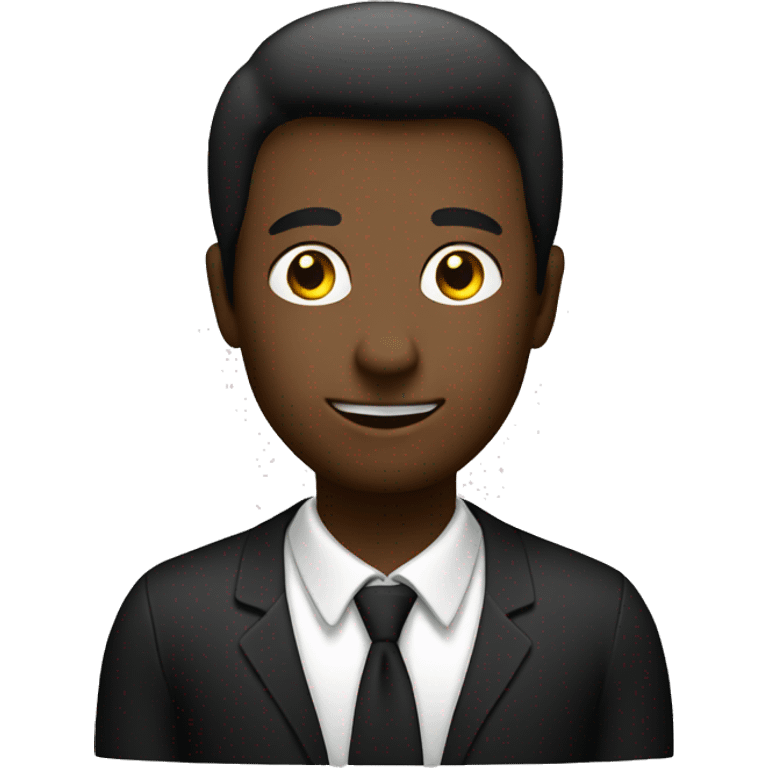 Create a logo man black  emoji