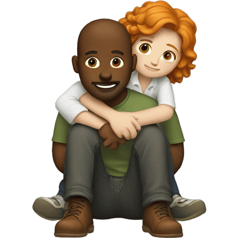 Me sitting on a ginger man’s lap emoji