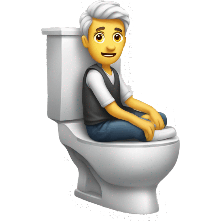 man on toilet emoji