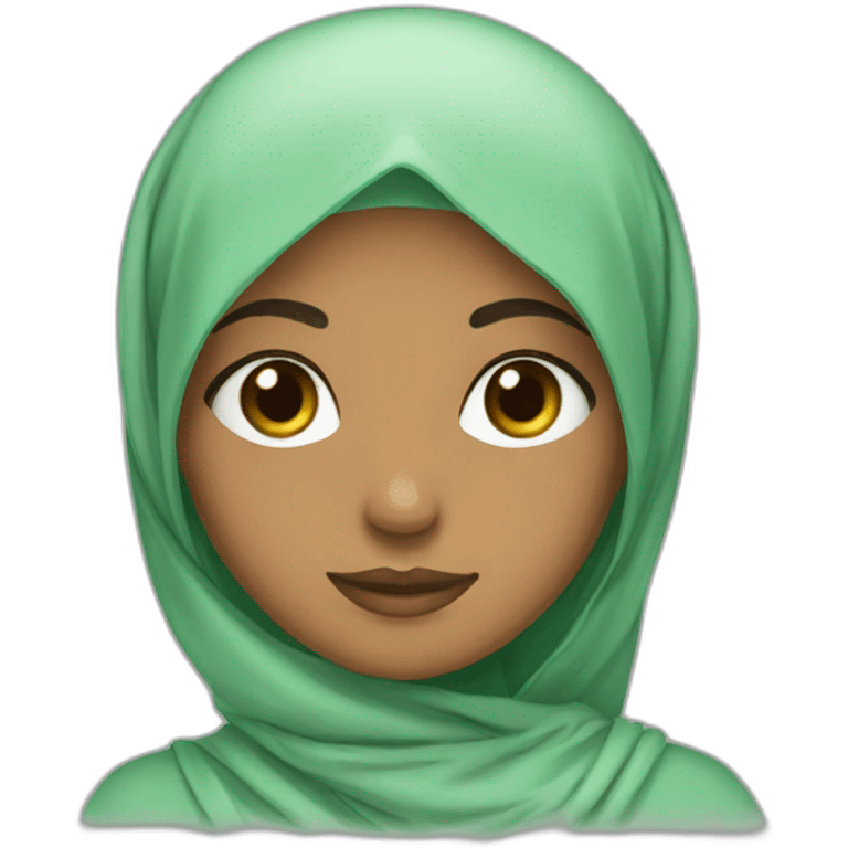 Island hijabi girl emoji