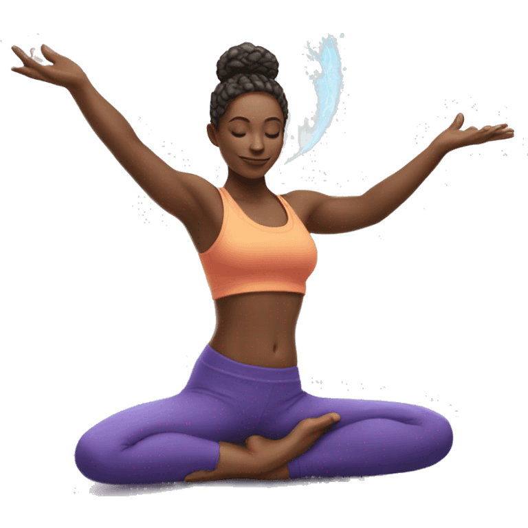 yoga and magic emoji