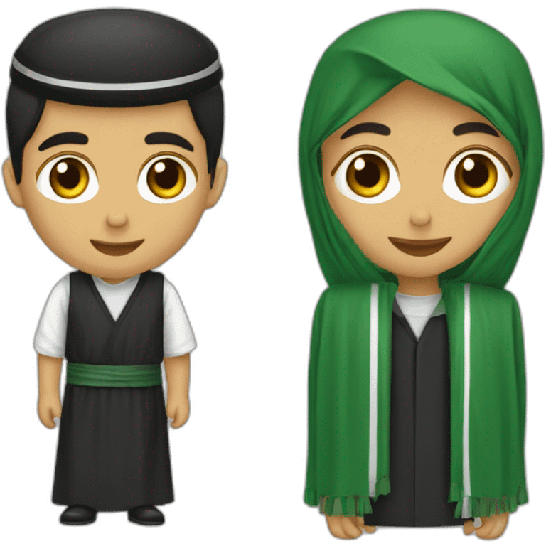 Palestine et algerie emoji