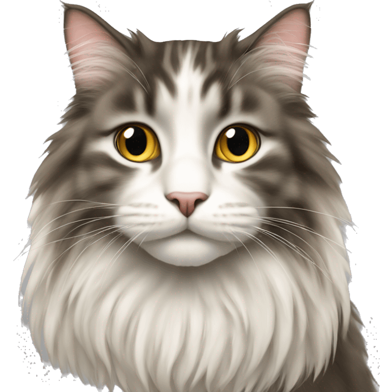 Norwegian forest cat  emoji