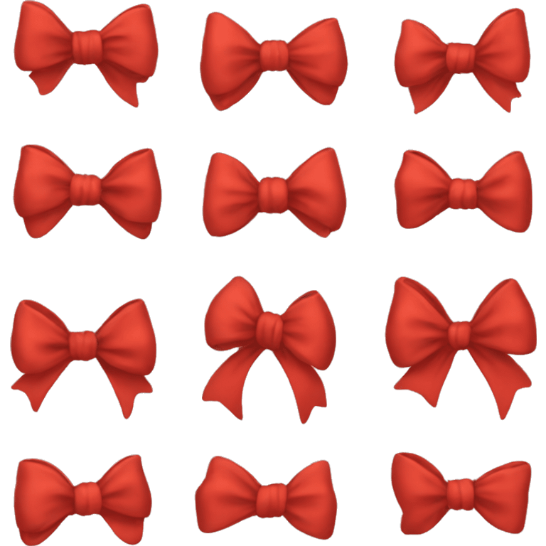 Red bows  emoji