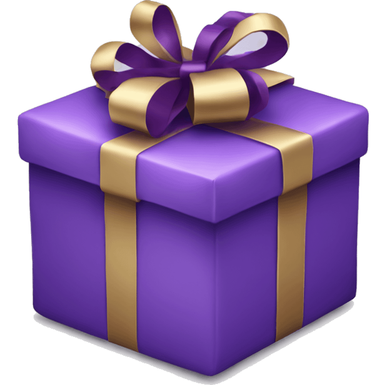 christmas present purple emoji