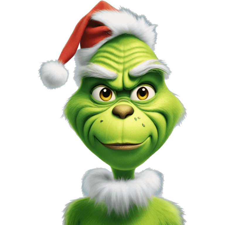 the grinch without hat emoji