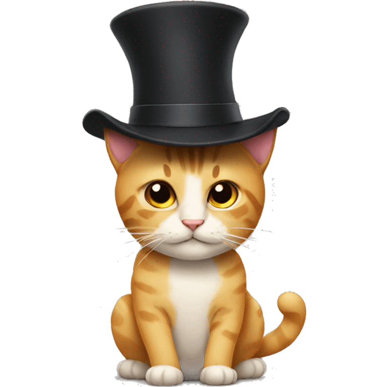 Cat with a hat emoji