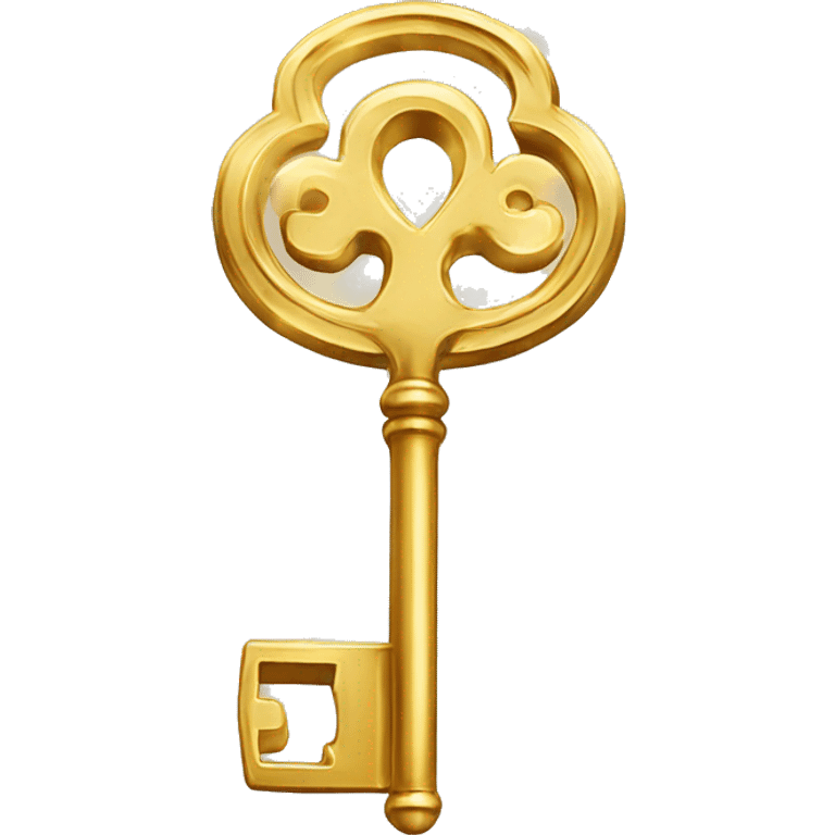 GOLD SHINNING KEY emoji