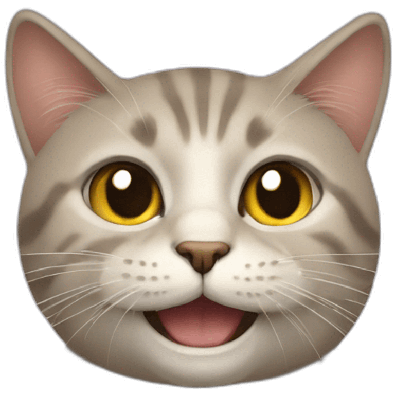 De chat qui s'embrasse emoji