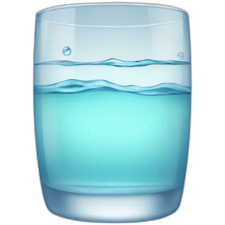 glass whit water emoji