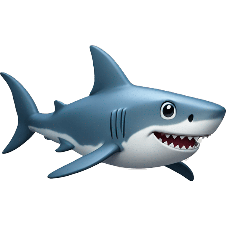 Happy shark emoji