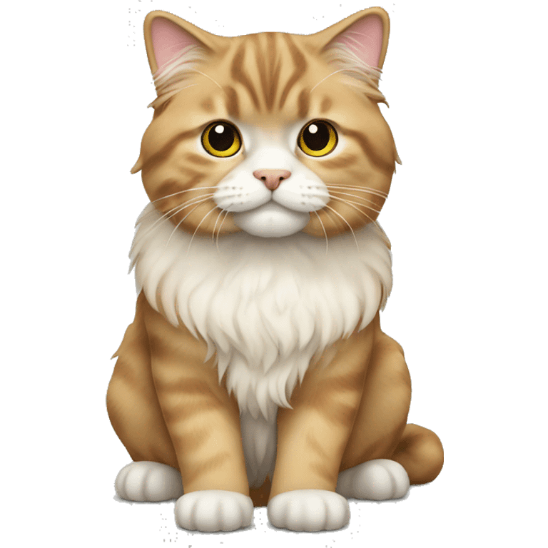 Highland Fold cat emoji