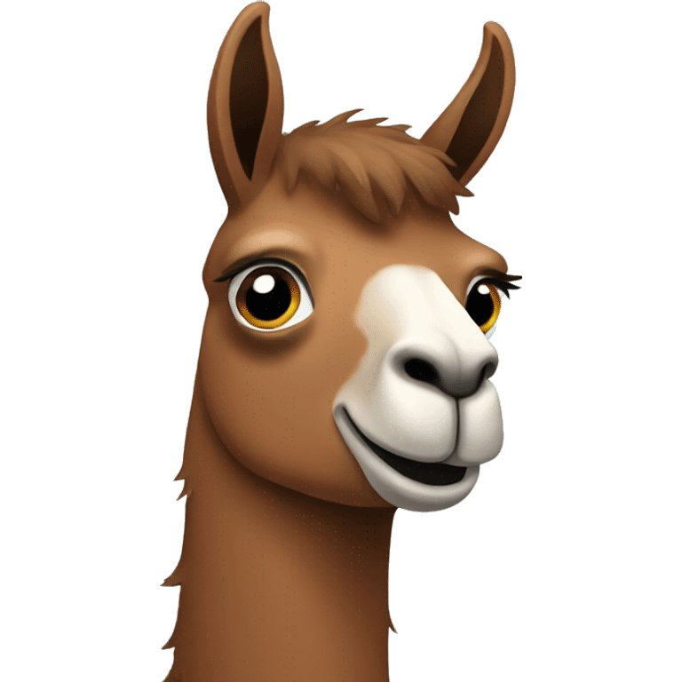 Brown llama emoji