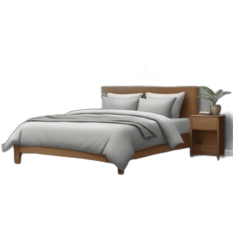 japandi-bed-room-with-grey-backdrop emoji