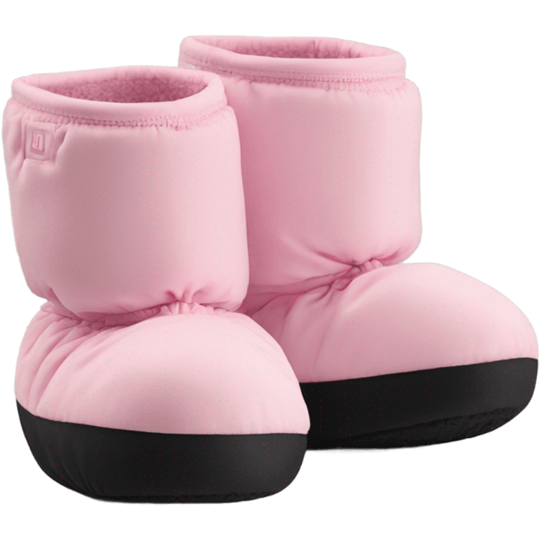 pink with black sole bloch ballet warm up booties emoji