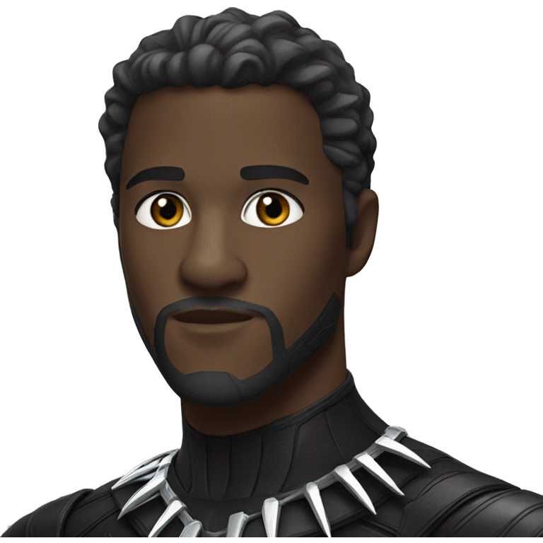 black panther hero emoji