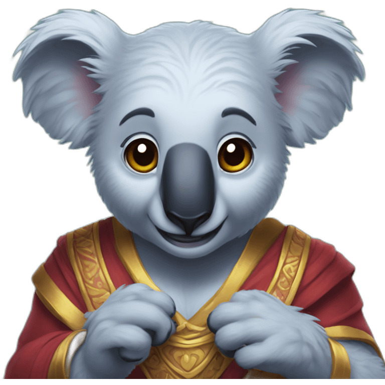 Dos koalas viendo a Aladín emoji