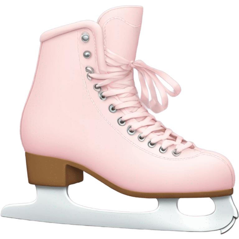 aesthetic pastel pink ice skates emoji